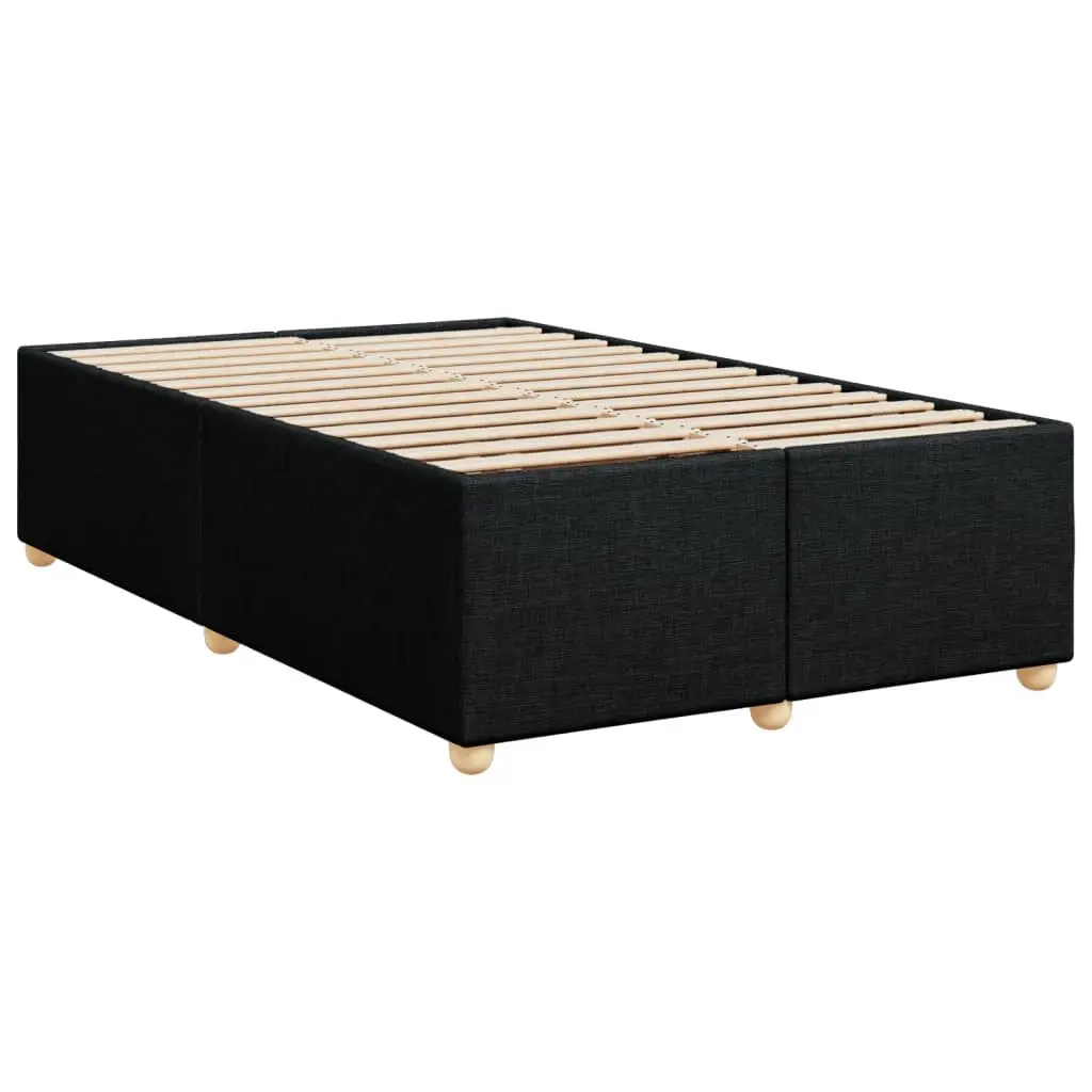 Black Fabric Double Bed Frame for Comfort