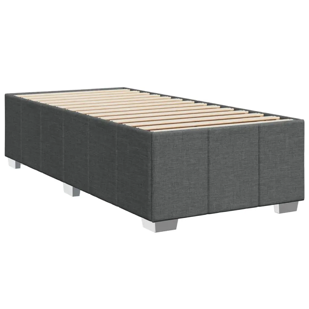 Dark Grey Bed Frame 90x190 cm with Slats