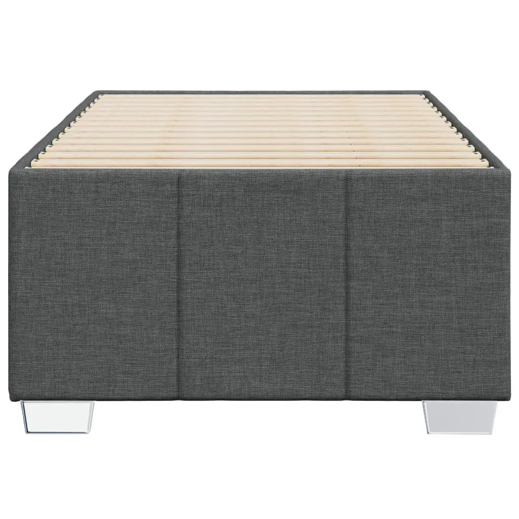 Dark Grey Bed Frame 90x190 cm with Slats
