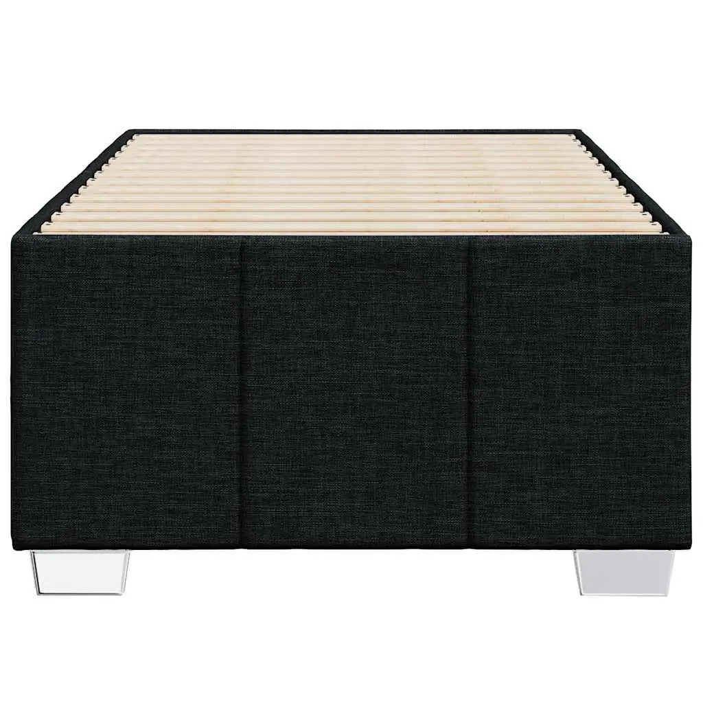 King Single Black Upholstered Bed Frame