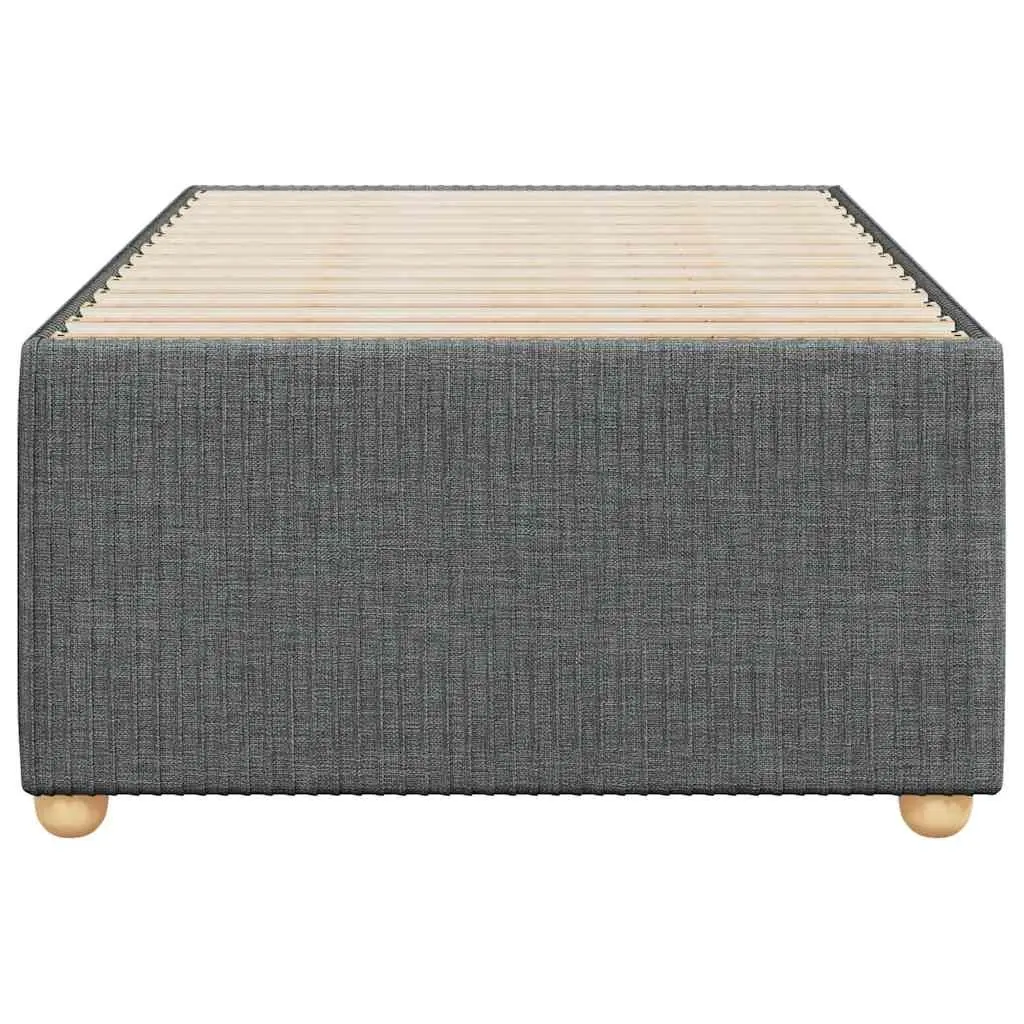 Grey Fabric Upholstered Bed Frame 90x190 cm