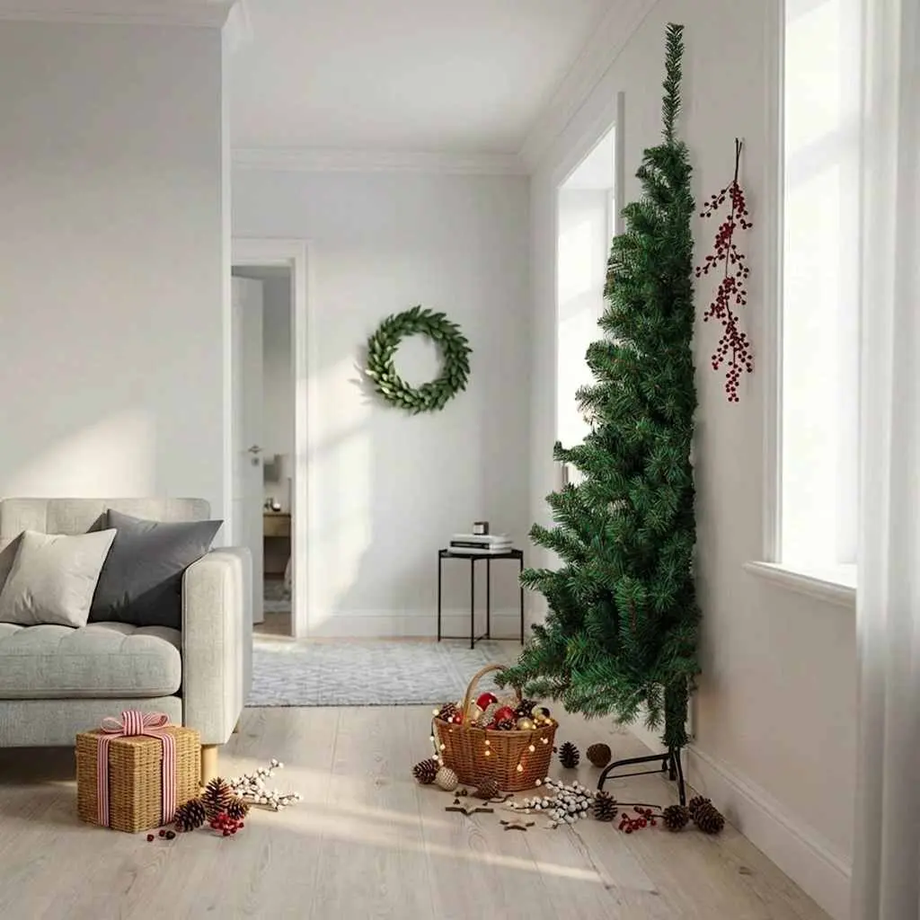 Artificial Half Christmas Tree PVC 240cm Green