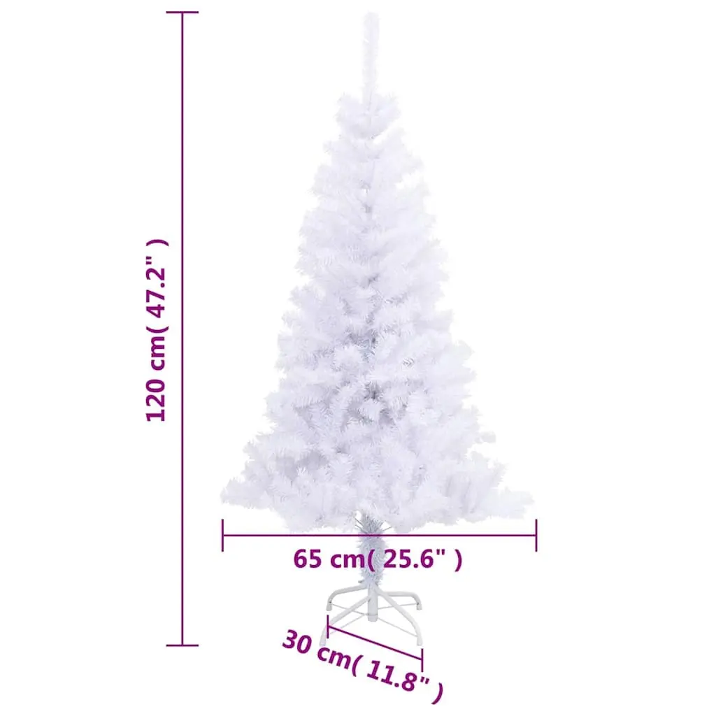 Artificial Christmas Tree PVC 120cm White