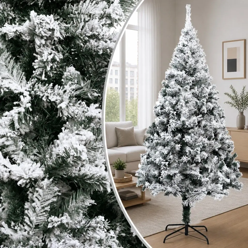 300cm Flocked Snow Green Artificial Christmas Tree