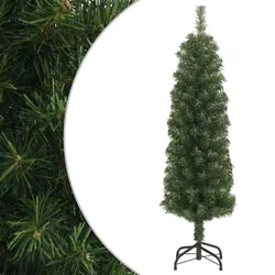 Durable Slim Artificial Christmas Tree 120cm Green