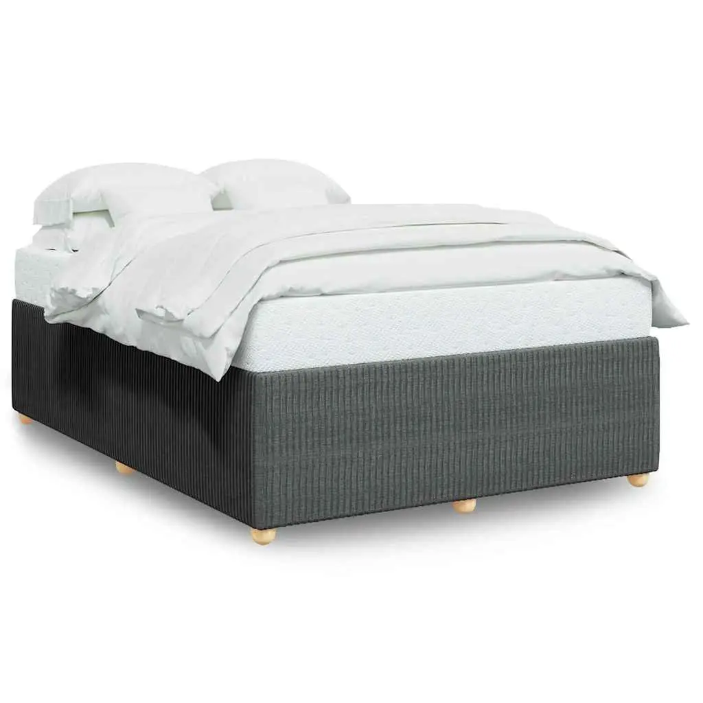Grey Velvet Double Bed Frame with Strong Support