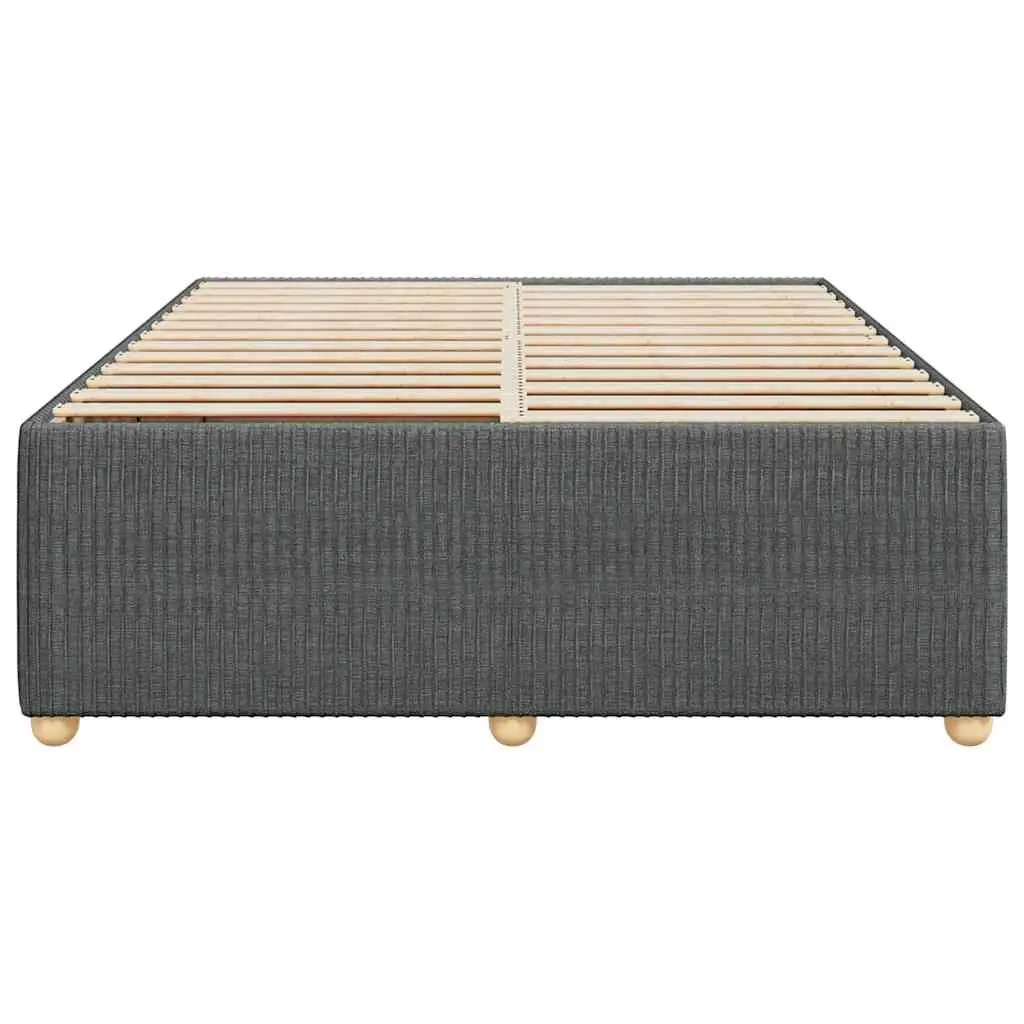 Grey Velvet Double Bed Frame with Strong Support