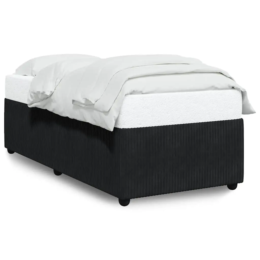 Black Velvet Bed Frame 90x190 cm