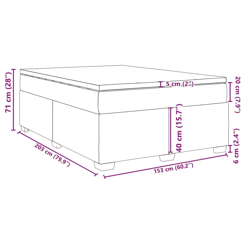 Queen Size Box Spring Bed with Pocket Mattress