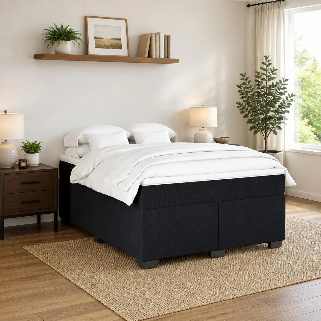 Box Spring Bed with Pocket Spring Mattress
