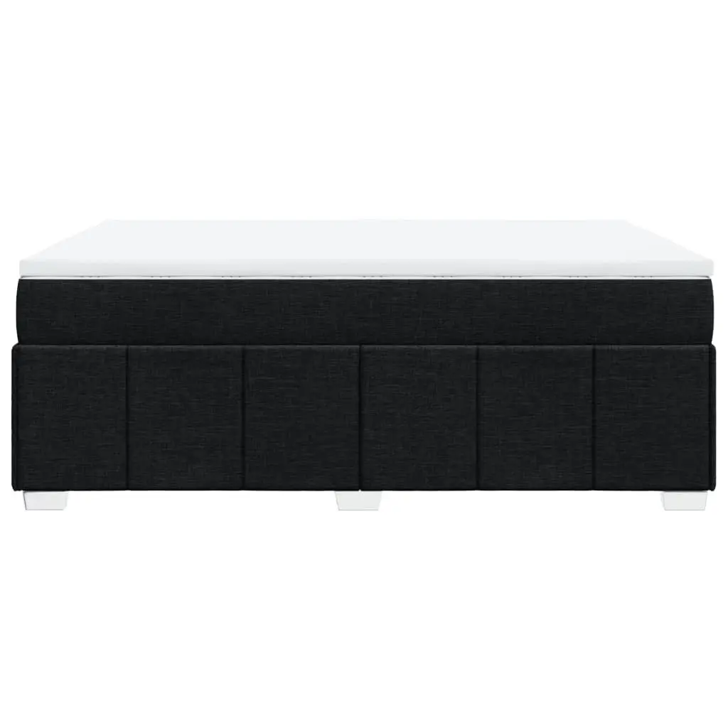 Box Spring Bed with Pocket Spring Mattress in Black