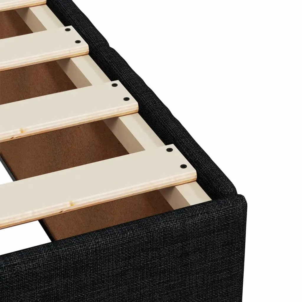 Box Spring Bed with Pocket Spring Mattress in Black