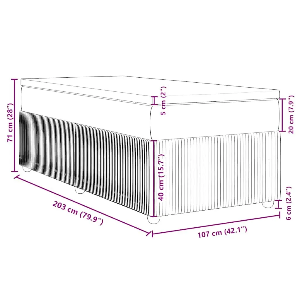 King Single Box Spring Bed with Pocket Spring Mattress