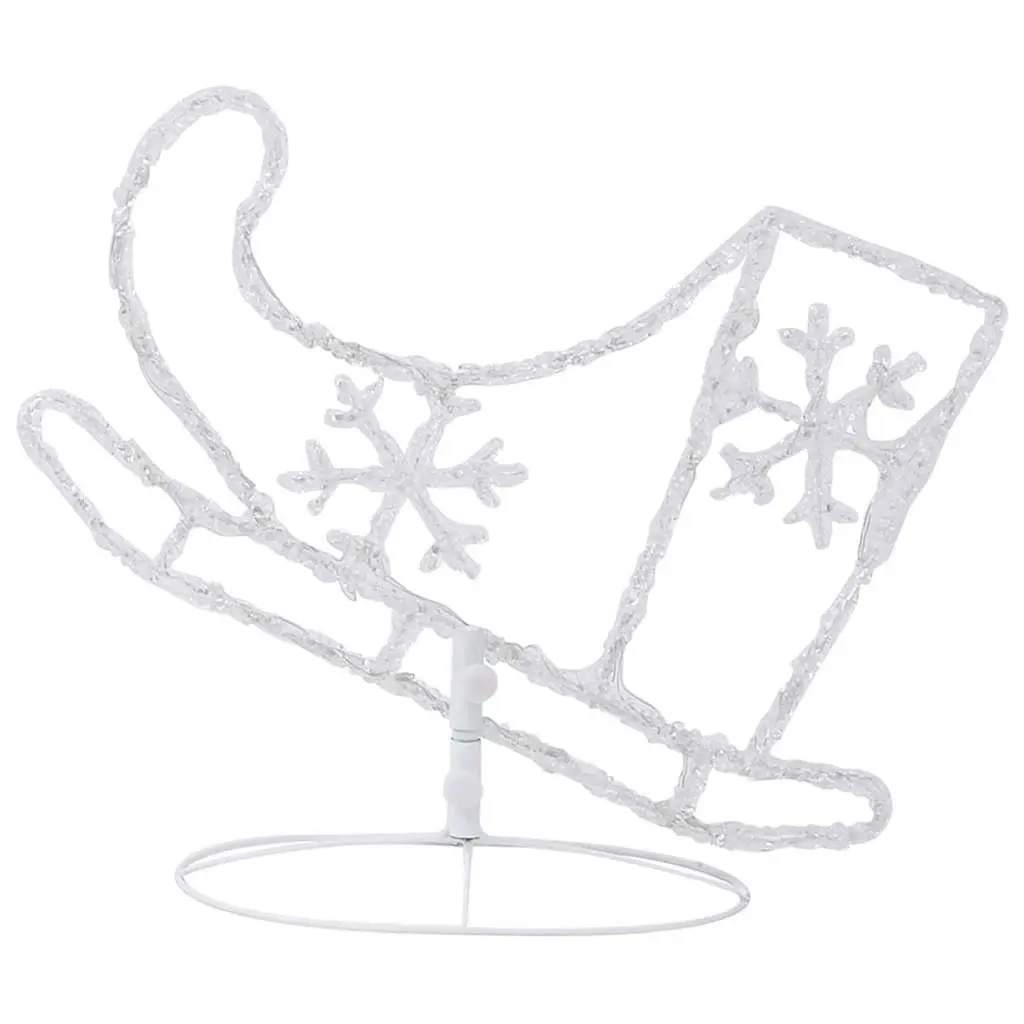 LED Flying Reindeer Sleigh Decoration for Holidays