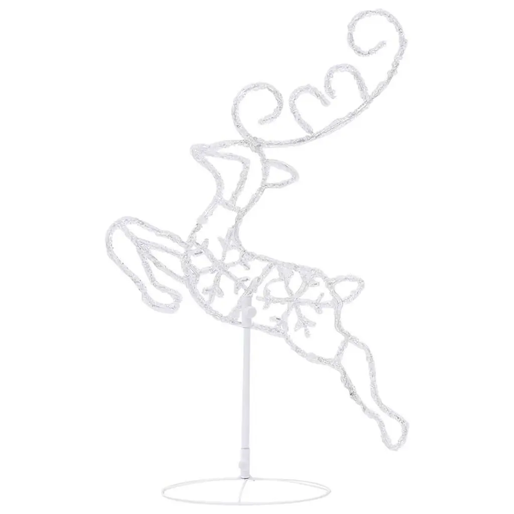 Outdoor Garden Acrylic Sleigh Decoration with LED Lights