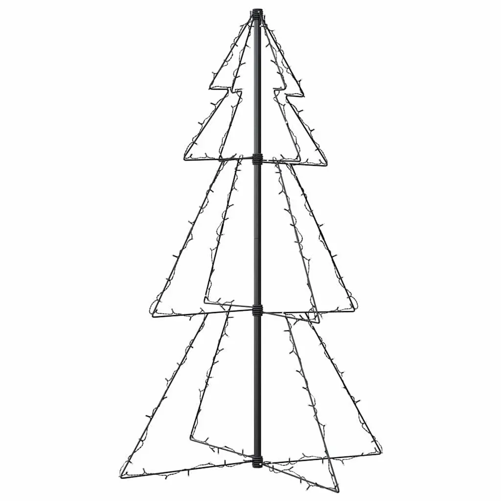 Christmas Cone Tree LED 160 White 78x120cm Indoor Outdoor Decoration
