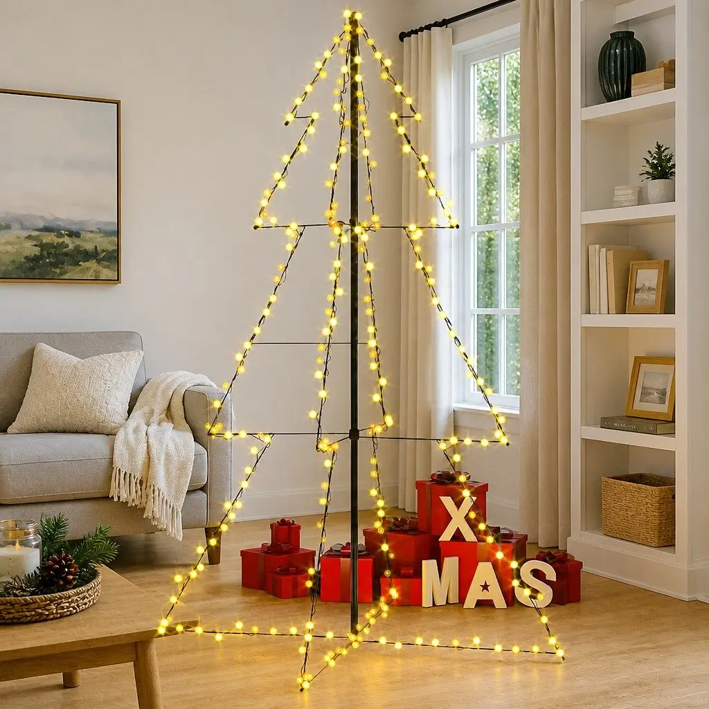 Christmas Cone Tree with 240 LEDs and 8 Effects