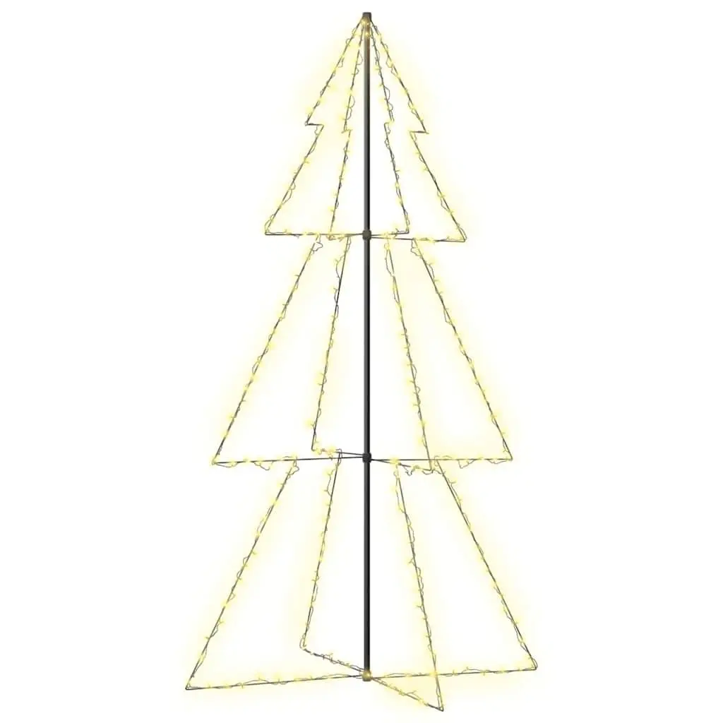 Christmas Cone Tree LED 300 White 120x220 cm Indoor Outdoor Decoration
