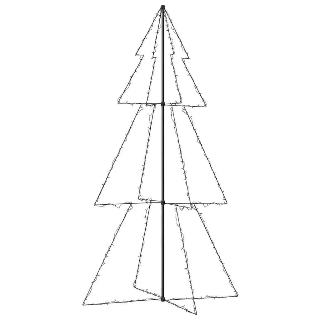 Christmas Cone Tree LED 300 White 120x220 cm Indoor Outdoor Decoration