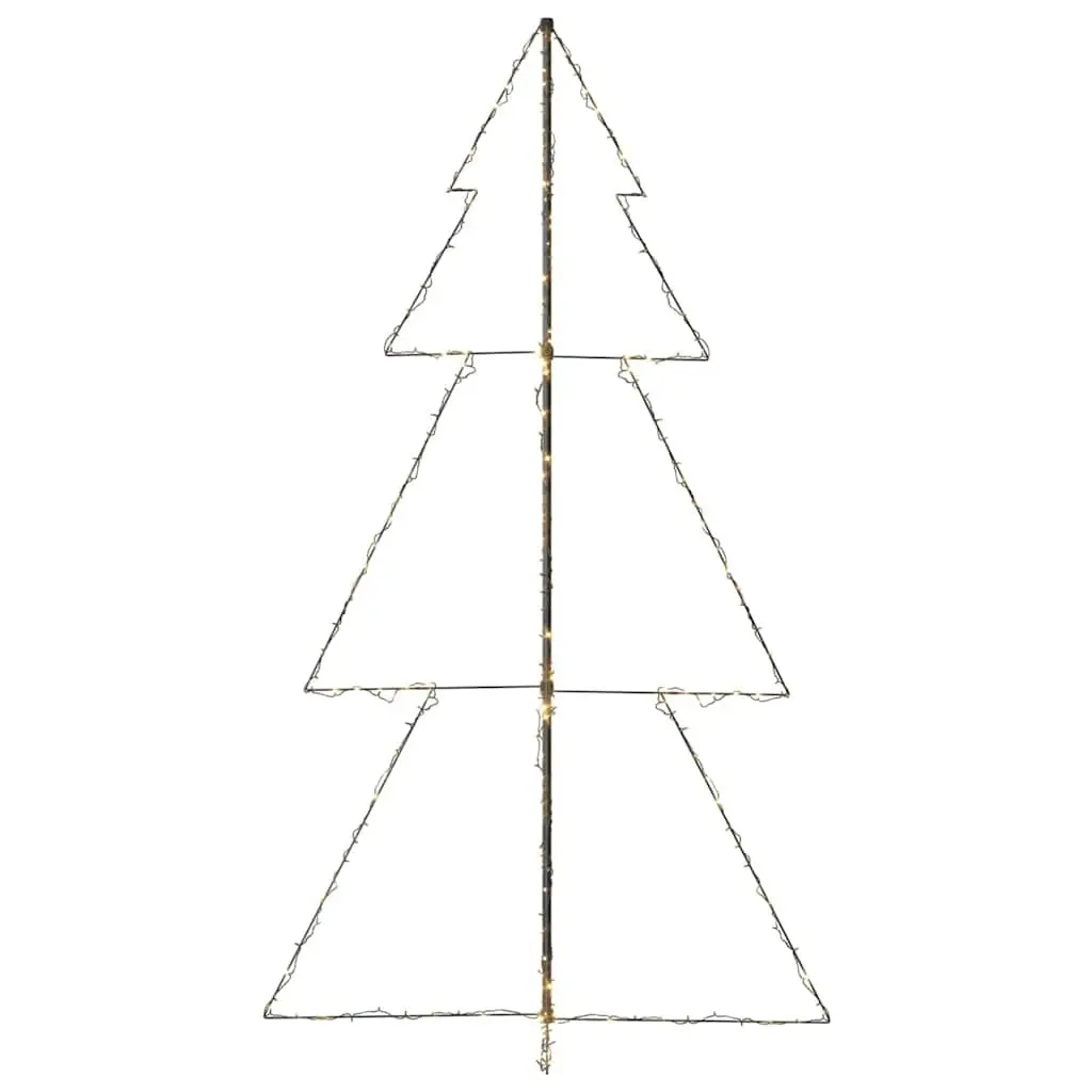 Christmas Cone Tree LED 300 White 120x220 cm Indoor Outdoor Decoration