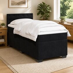Stylish King Single Box Spring Bed with Pocket Spring Mattress