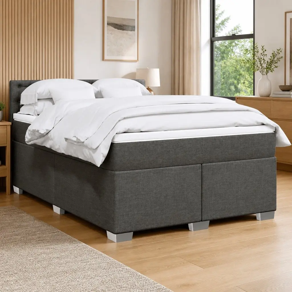 Double Box Spring Bed with Pocket Spring Mattress