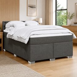 Sturdy Double Box Spring Bed with Pocket Spring Mattress