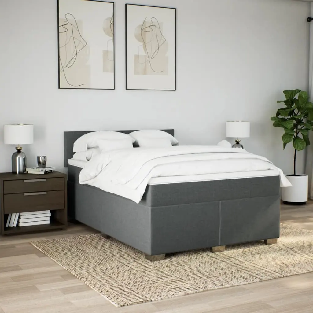 Queen Box Spring Bed with Pocket Spring Mattress