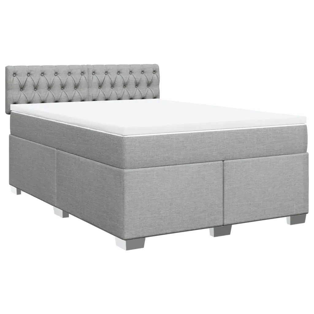 Queen Box Spring Bed with Pocket Mattress