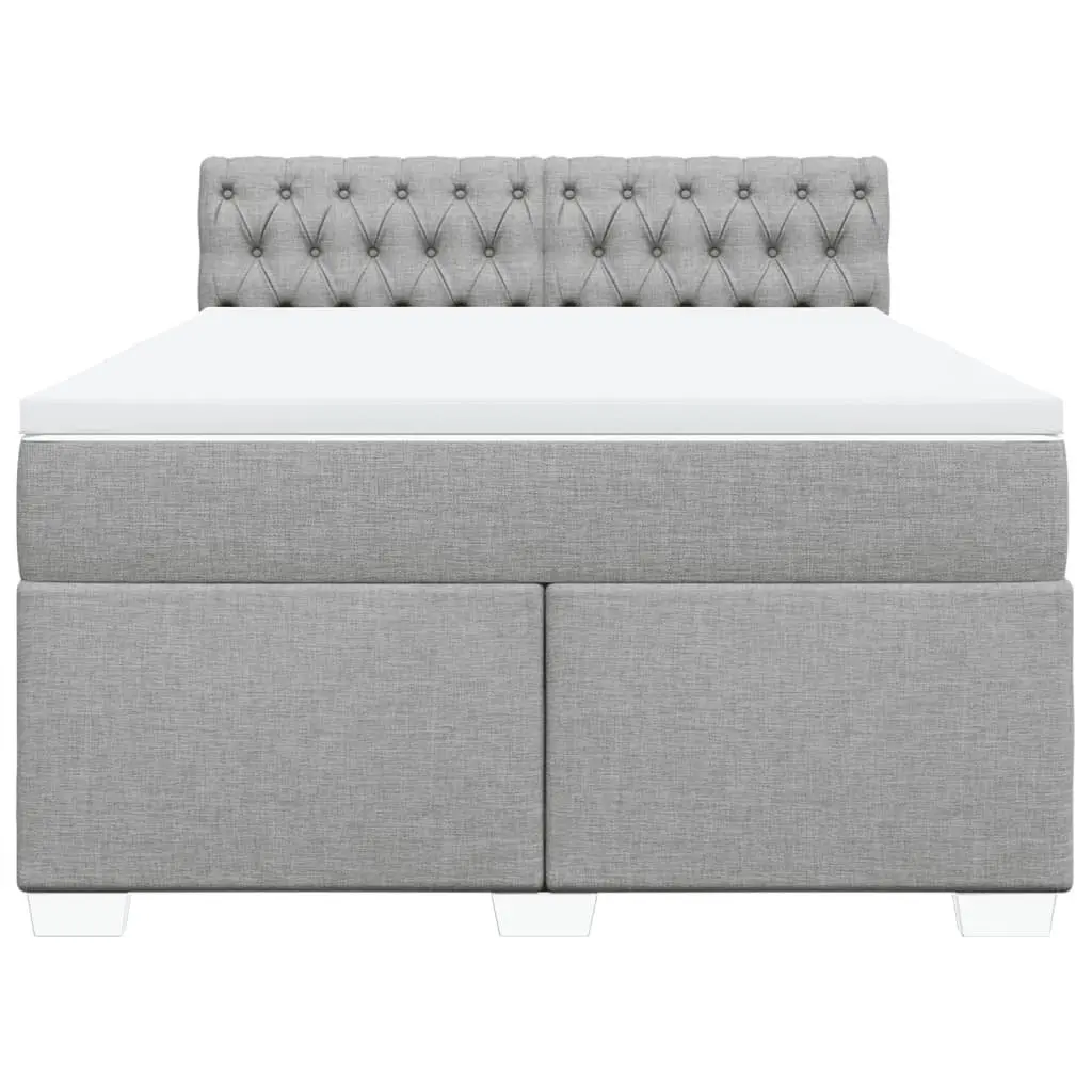 Queen Box Spring Bed with Pocket Mattress