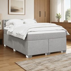 Durable Queen Box Spring Bed with Pocket Mattress