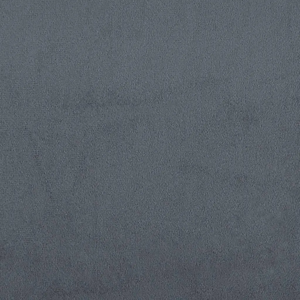 Queen Bed Frame Velvet Dark Grey Pocket Spring Mattress Topper