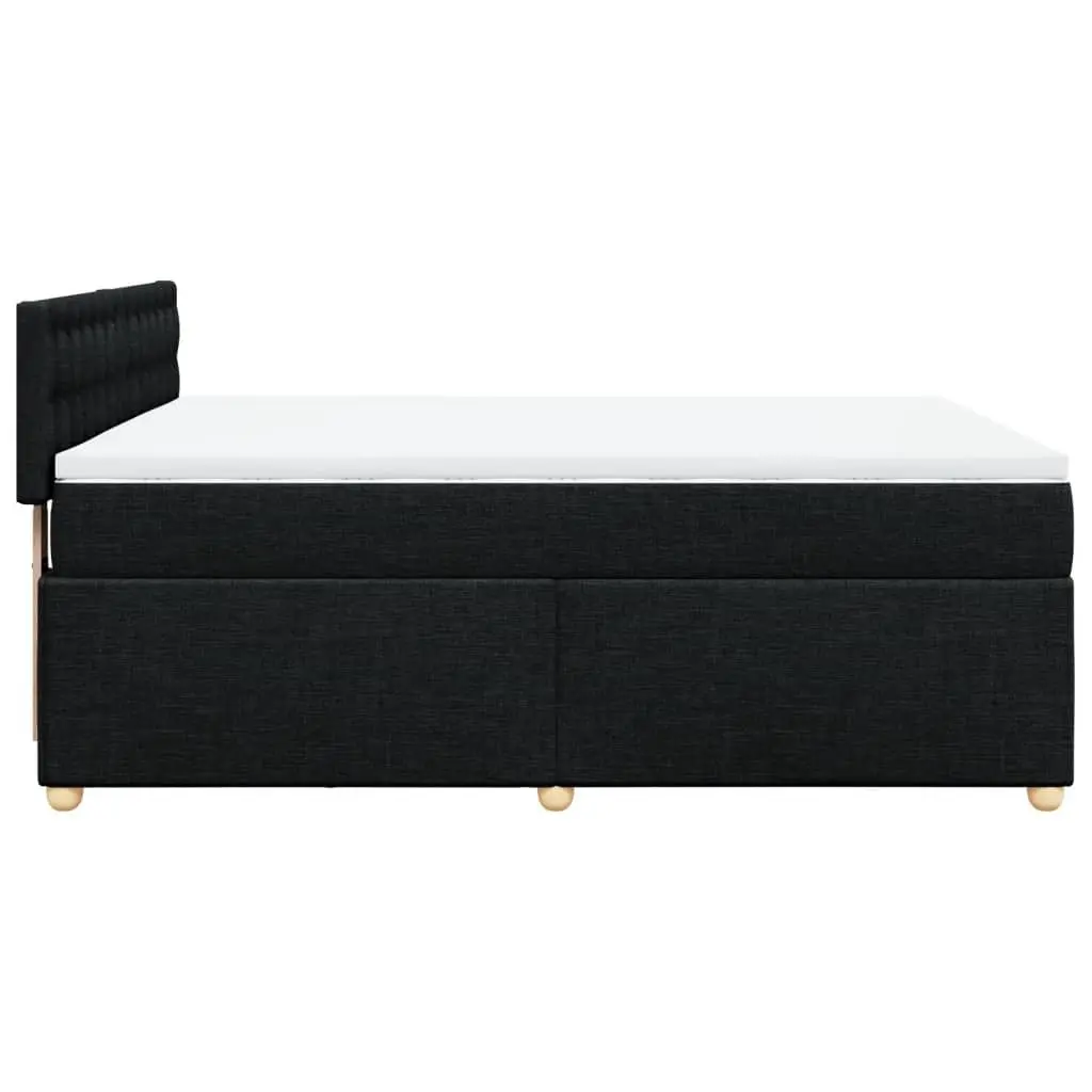 Pocket Spring Mattress Double Box Spring Bed in Black