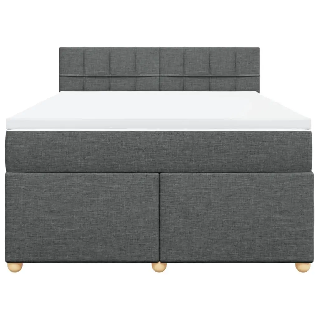 Queen Box Spring Bed with Pocket Sprung Mattress