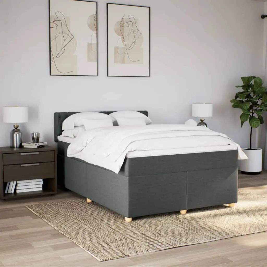 Queen Box Spring Bed with Pocket Mattress