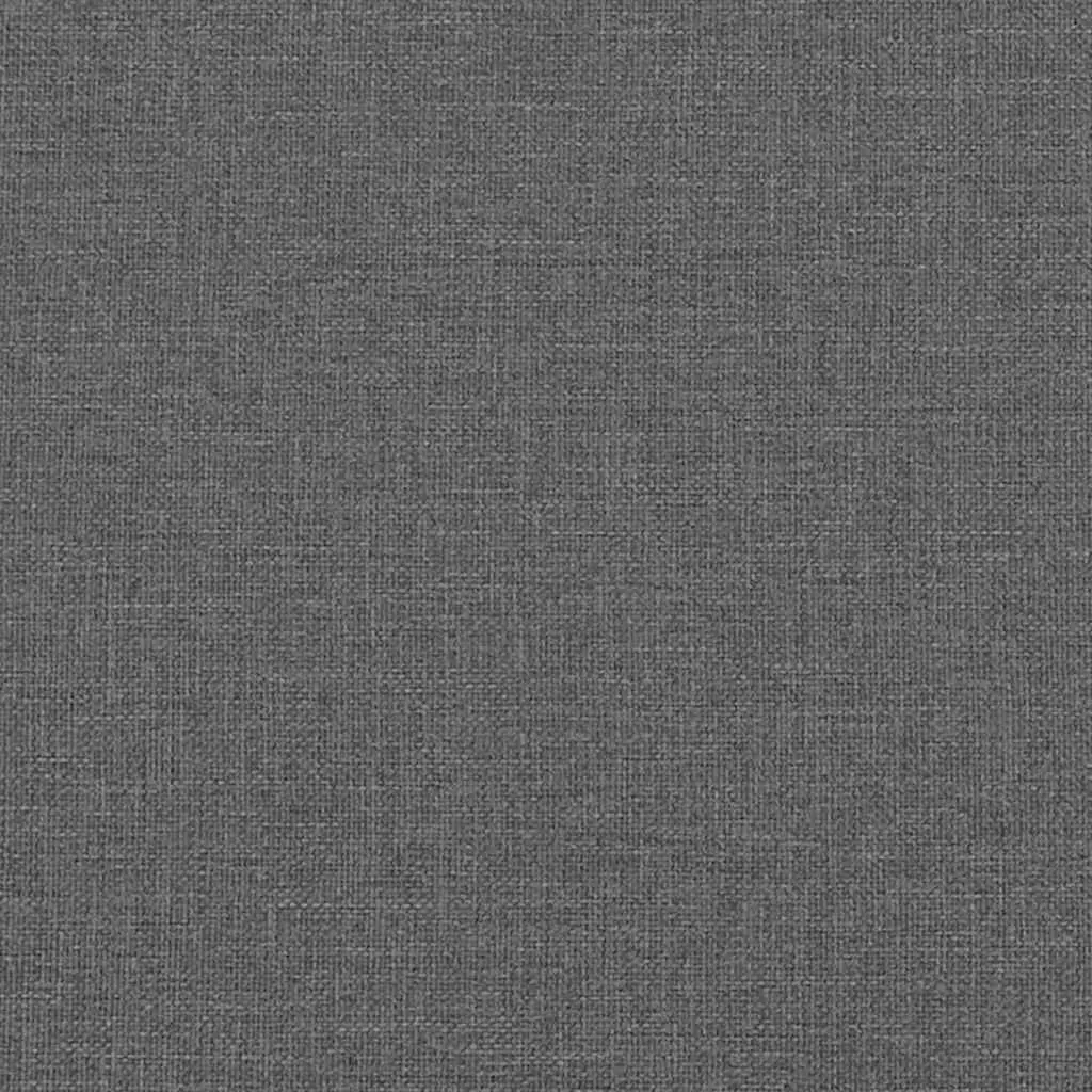 Black Fabric Double Box Spring Bed with Pocket Mattress