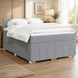 Sturdy Queen Box Spring Bed with Integrated Pocket Spring Mattress