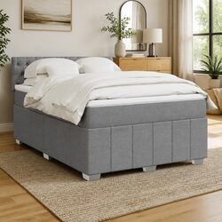 Exceptional Queen Box Spring Bed with Pocket Mattress