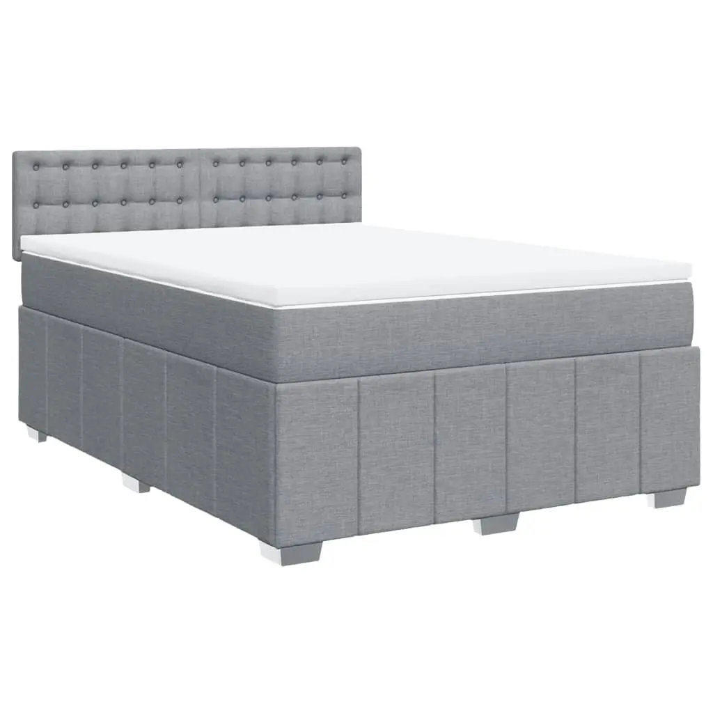 Queen Box Spring Bed with Pocket Spring Mattress