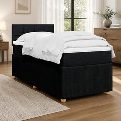 Sturdy King Single Box Spring Bed with Pocket Mattress