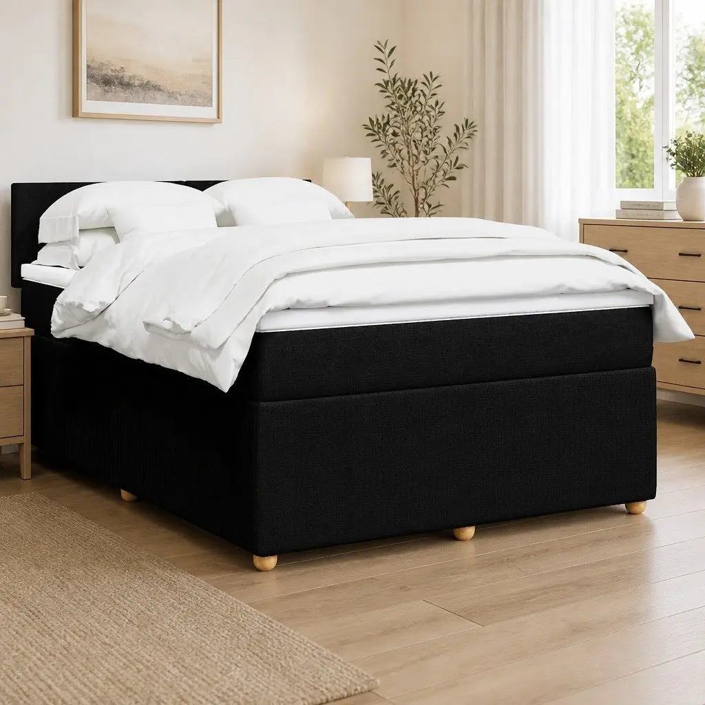 Double Box Spring Bed with Pocket Spring Mattress