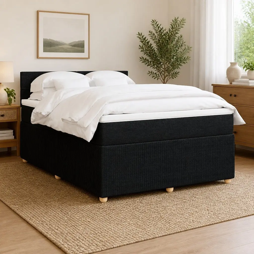Double Box Spring Bed with Pocket Spring Mattress