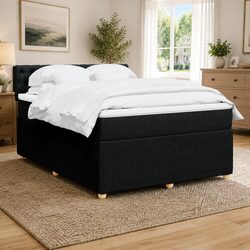 Durable Double Box Spring Bed with Pocket Spring Mattress