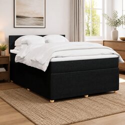Sturdy Queen Box Spring Bed with Pocket Sprung Mattress