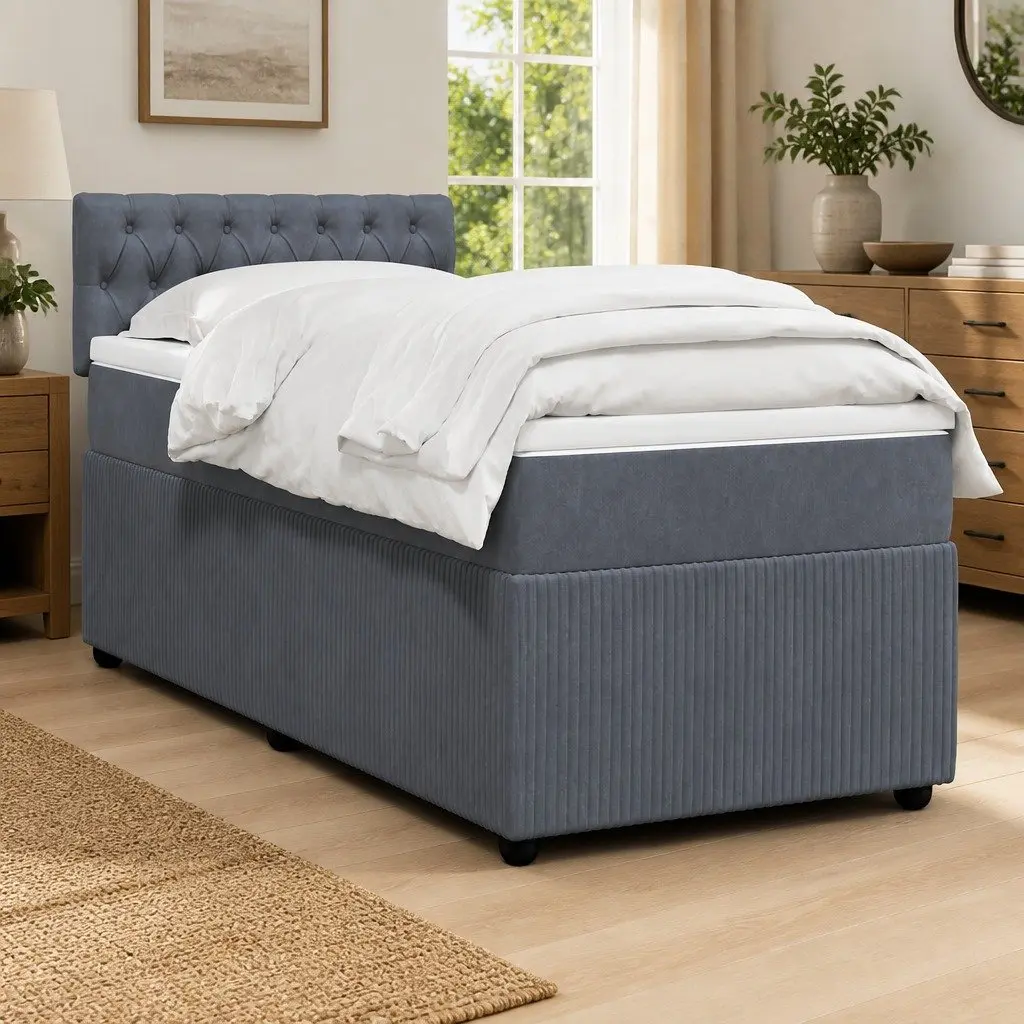 King Single Box Spring Bed with Pocket Mattress