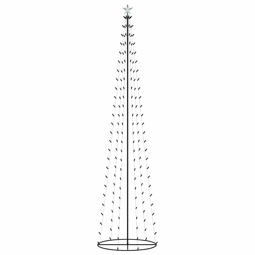 Christmas Cone Tree with 136 Warm White LEDs