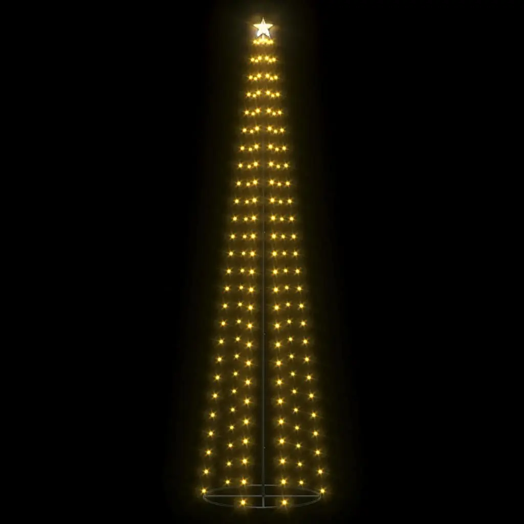 Christmas Cone Tree with 136 Warm White LEDs