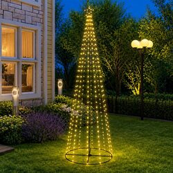 Stunning Christmas Cone Tree with 330 Warm White LEDs