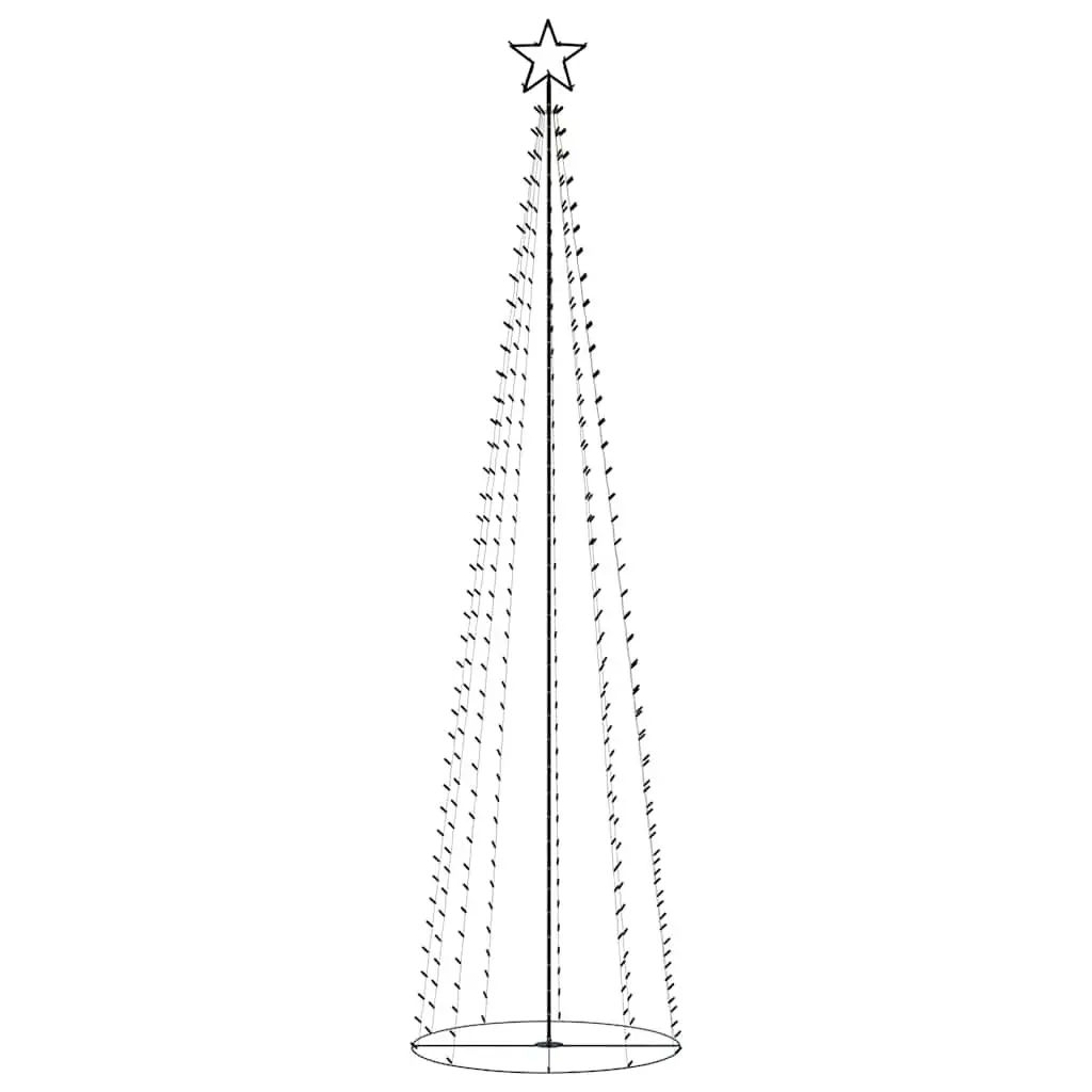 Christmas Cone Tree 400 LEDs 100cm Base Diameter 360cm Height Warm White Indoor Outdoor Decoration
