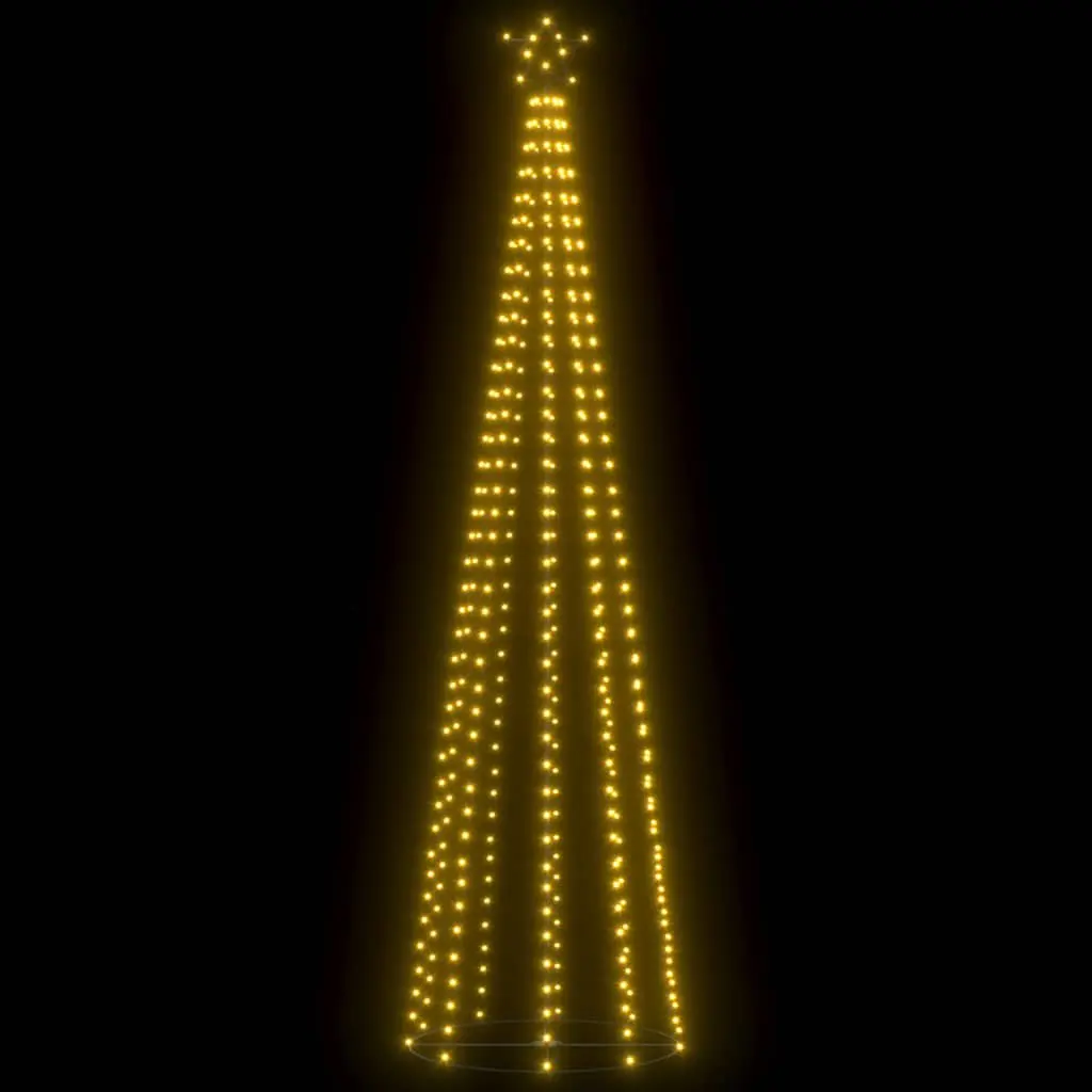 Christmas Cone Tree 400 LEDs 100cm Base Diameter 360cm Height Warm White Indoor Outdoor Decoration